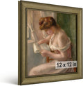 HLiWEGNS Vintage Bronze 12x12 Frame – Poster Frame with Aged Bronze Finish – Picture Frame for 12 x 12 Artwork, Canvas Prints, Puzzles, and Wall Decor