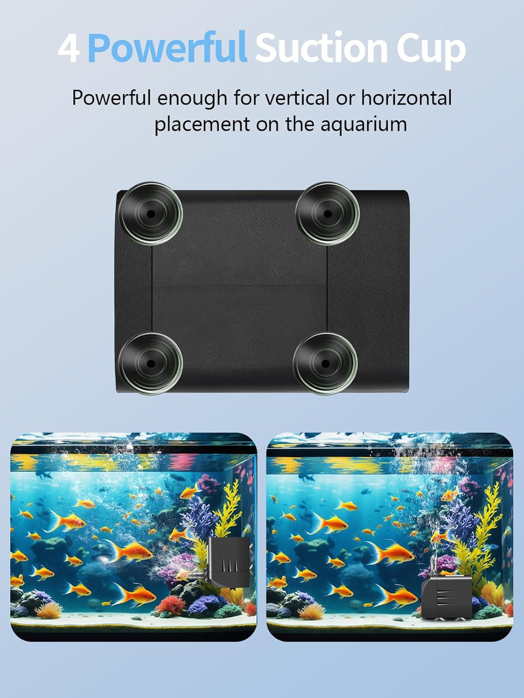 Fountain Pump, 400GPH Submersible Water Pump Outdoor, Ultra Quiet Water Fountain Pump With 6.5FT High Lift, 3 Nozzles for Pond Waterfall, Fish Tank, Aquarium, Hydroponics