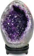 Amethyst Crystal Geode Dinosaur Egg Rock Quartz Cluster Natural Raw Purple Amethyst Stone Real Healing Crystals 3-3.5LB