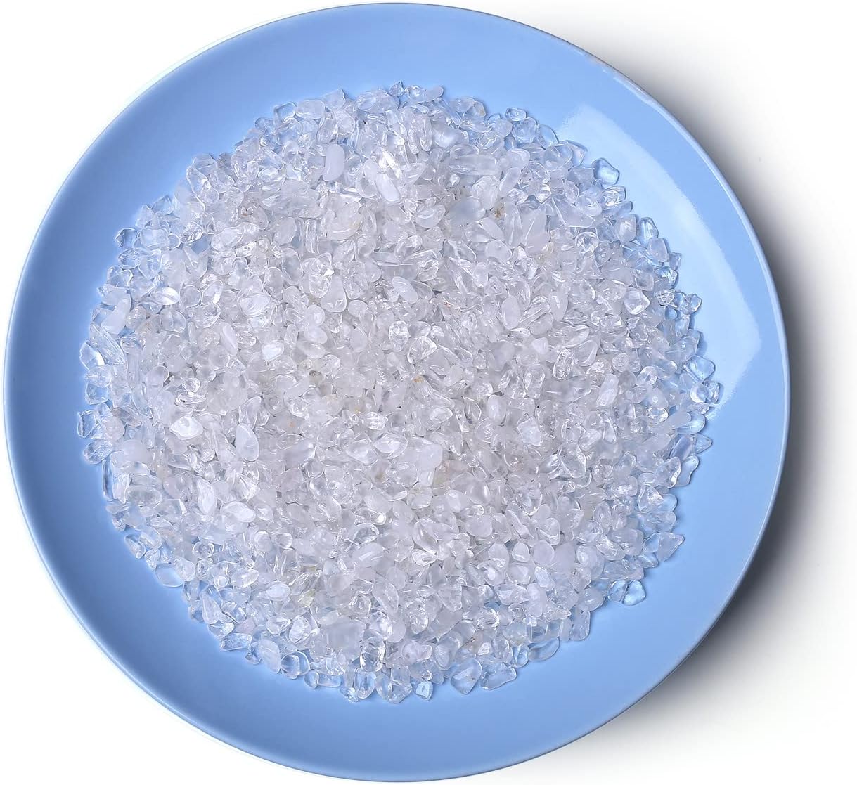 LAIDANLA Clear Quartz Crushed Stone Crystal Chips Bulk Natural Gemstones Healing Reiki Crystals Mini Quartz Vase Filler Aquarium Gravel 100g