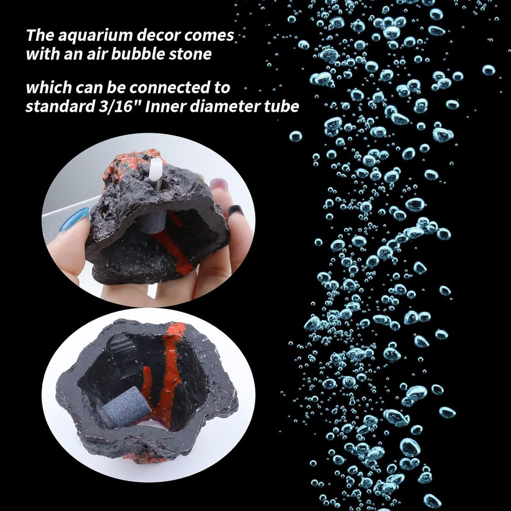 Aquarium Decoration with Air Stone Bubbler Shells Ornament Fish Tank Bubble Maker Aquarium Air Bubbling Great Addition for Fish Tank Aquarium