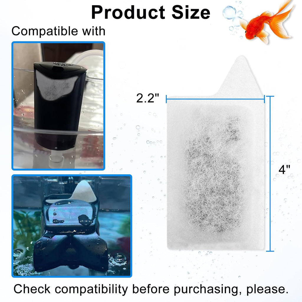14 Packs Replacement Small Filters Cartridges for Tetra Whisper Small Fish Tanks Filter, Refilled Filters Cartridges S Size for 3-10 Gallons Betta Aquarium Filter Kit