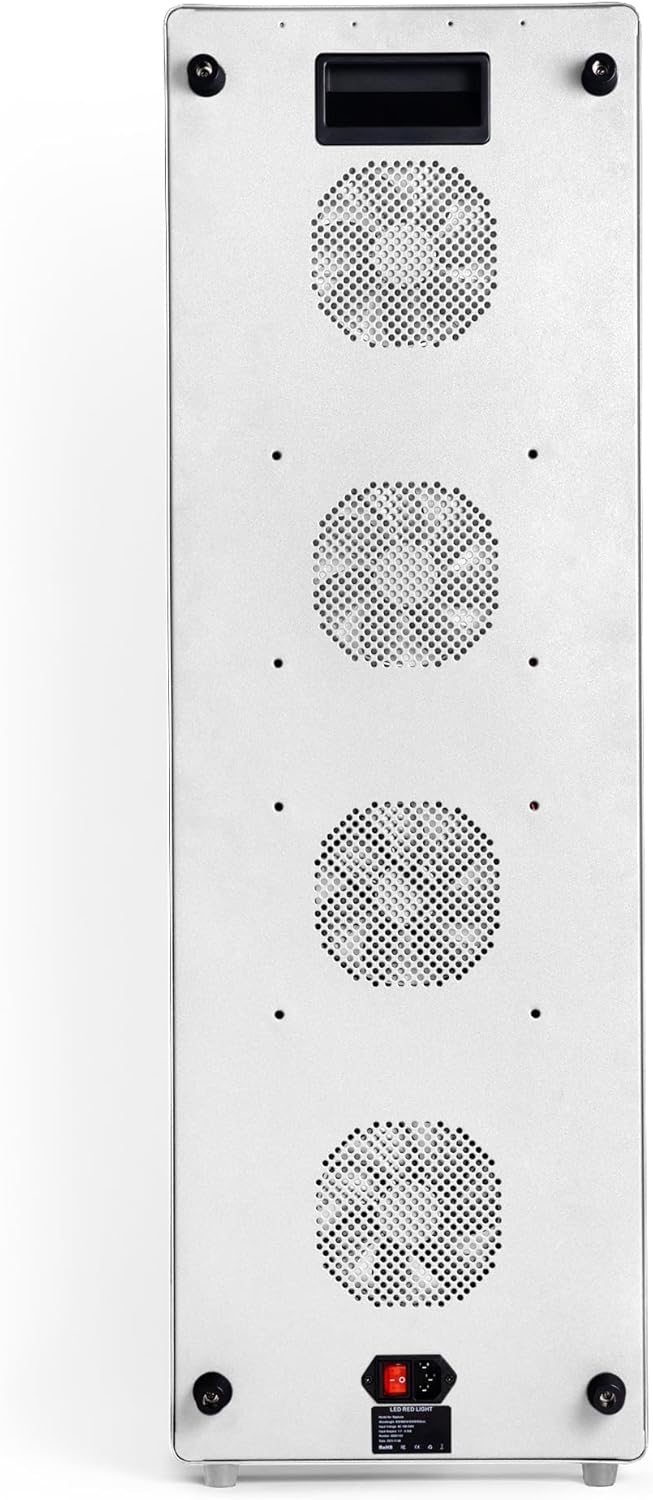 Makiuri Red Light Therapy Lamp | LED Light Therapy Panel for Face & Body | Infrared & Red Light in 5 Wavelengths | Supports Relaxation, Skin Appearance & Overall Wellness | Neptune (White 300 LED)