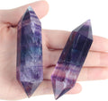 YATOJUZI 3.5" Rainbow Fluorite Healing Crystals Wand Natural Crystals and Healing Stones Large Hexagonal Fluorite Crystal Points for Meditation Divination Reiki Energy Balancing 1PCS