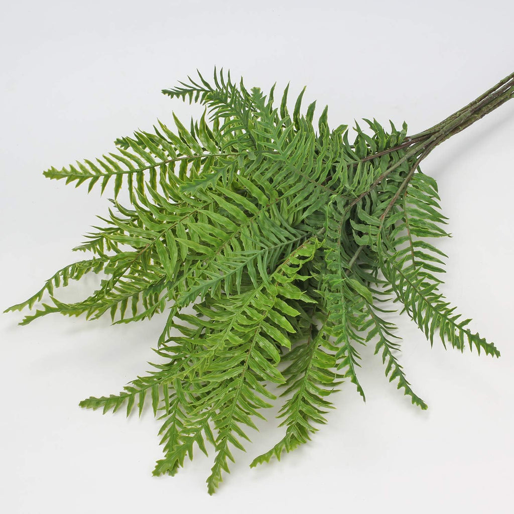 Briful 30" Artificial Boston Fern Plants Bushes Fake Shrubs Bush Greenery Plants Faux Fern Plant Large for Outdoors UV Resistant Garden Plants or Home Office Desk Indoor Decor 6pcs