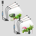 wolezek Grow Lights for Indoor Plants, 2 Pack 6000K Full Spectrum Plant Lights Indoor, White LED Plant Growing Lamp with Auto ON & Off Timer 6/12/16H, 3 Modes, 5-Level Dimmable Brightness