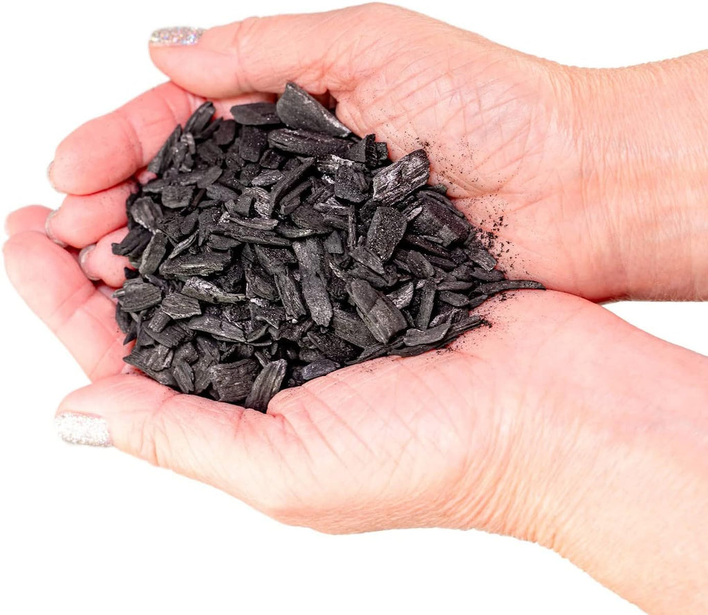 GARDENERA Horticultural Charcoal for Indoor Plants [2-Quart Bag] Black Diamond Soil Amendment for Orchids, Terrariums, and Gardening