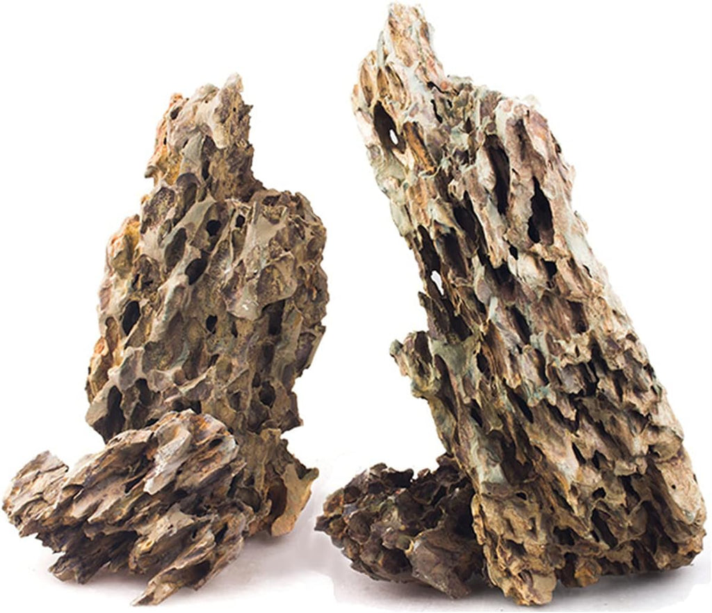 Lifegard Dragon Ohko Aquarium Rock Large Size Stone 40 Lbs Case Qty, Brown