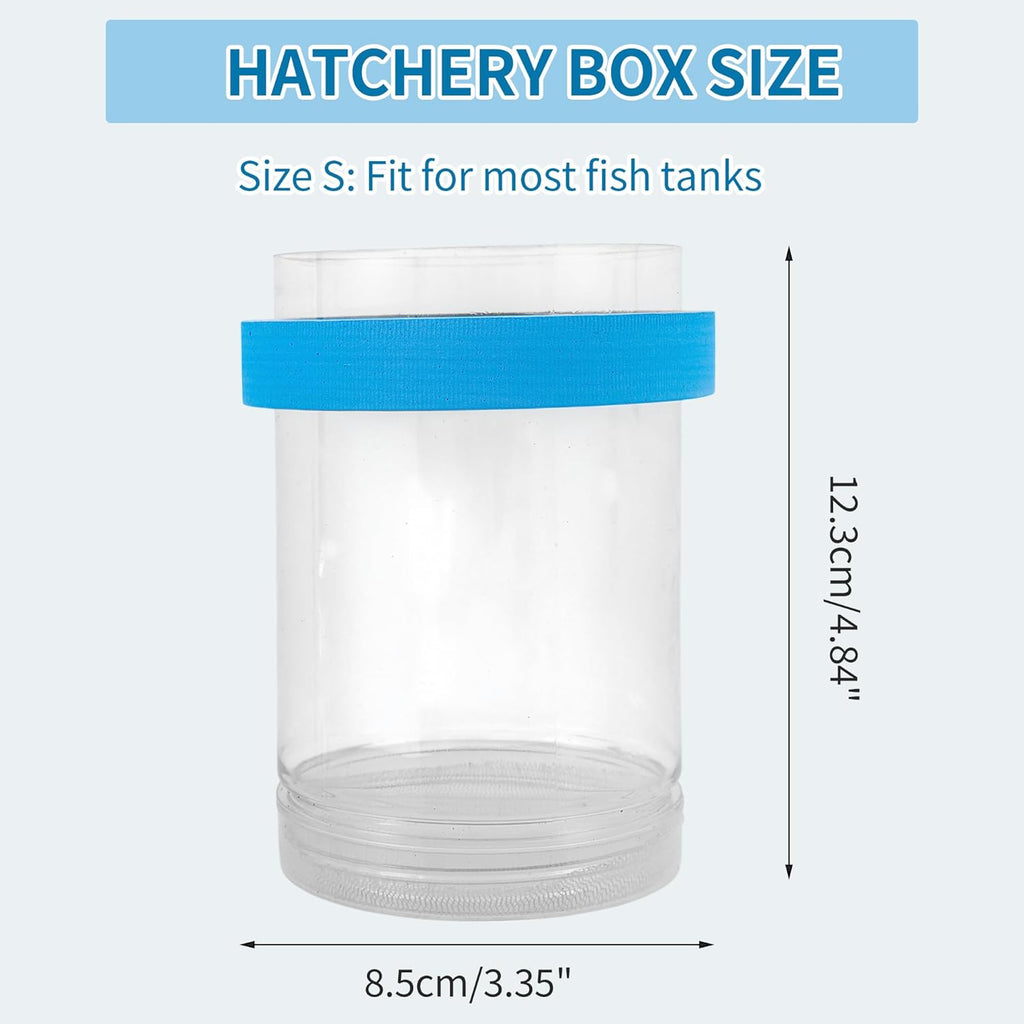 Suspensions Breeder Box, Floating Mesh Isolation Fish Tank Separator Set, Ideal for Aquatic Pets, Small, Blue, 1 Set
