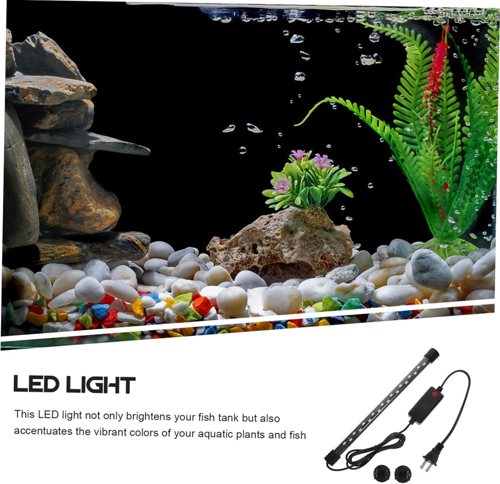Yardwe Submersible Led Aquarium Light for Betta Fish and Freshwater Tanks Clip Grow Light Strips Color Saturation and Brightness for Stunning Aquatic Displays