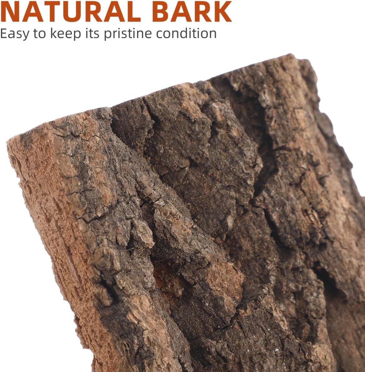 3 Pcs Cork Terrarium Background Reptile Bark Backdrop Bearded Dragon Tank Wall Habitat Decor for Gecko Lizard Tortoise Frog