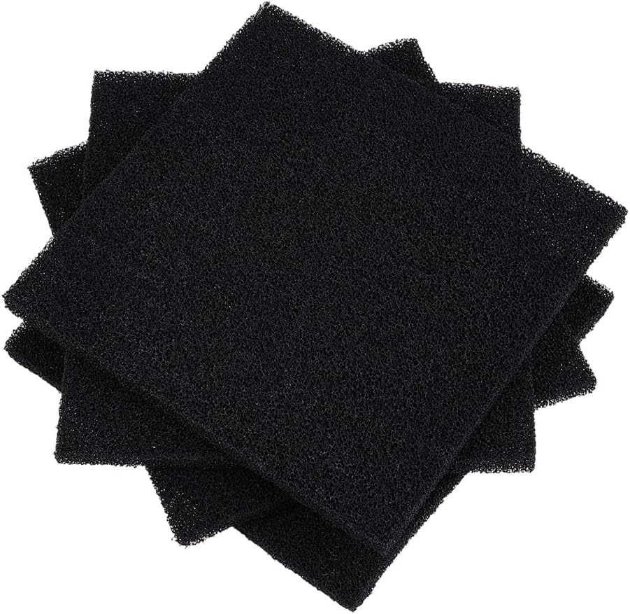 OLYCRAFT 4Pcs 25 PPI Aquarium Bio Sponge Filter Media Pad 9x9 Inch Filter Foam Sponge Pads Aquarium Dual Filtration Pad Cut-to-Size Foam for Aquarium Fish Tank Pond Filters Sumps Reef Canister
