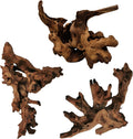Hamiledyi 3 Pcs Natural Driftwood for Aquarium 7-12 Inch Driftwood Branches Bearded Dragon Accessories Reptiles Aquarium Decoration Assorted Size Natural Habitat Decor Wood for Lizad