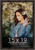 wallsthatspeak 15x19 Espresso Brown Picture Frame for Puzzles Posters Photos or Artwork