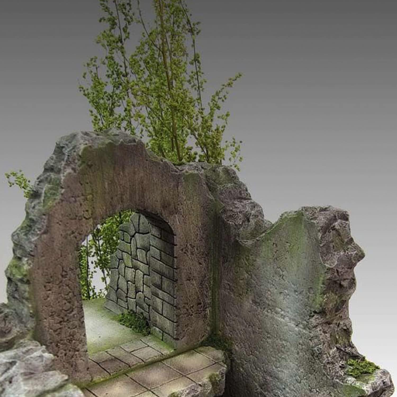 Cayway Miniature Shrubs Model Bushes Long Shrub Vegetation Groups Static Grass Tuft for DIY Model Train Landscape Railroad Scenery, Grass Green