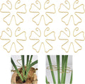 6pcs Plant Stem Support, Iron Monstera Plant Support, Plants Stem Holder Supports Butterfly Shape Bamboo Clamp Set for Outdoor & Indoor Growing Climbing Plants Stabilization and Supports