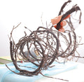 118"/300cm Small Wall Hanging Artificial Cherry Blossom Tree Branches Fake Cane Vines Reptile Plants Grapevine Garland Liana Twigs Wreath for Garden Outdoor Wedding X'Mas Ceiling Decoration