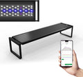 MagTool Brite Series Auto Aquarium LED Light with App-Controlled RGB+W LEDs, ADA Style Extendable Bracket, Supports Custom Sunrise/Sunset Colors in Manual/Auto/Custom Modes (Brite 60)