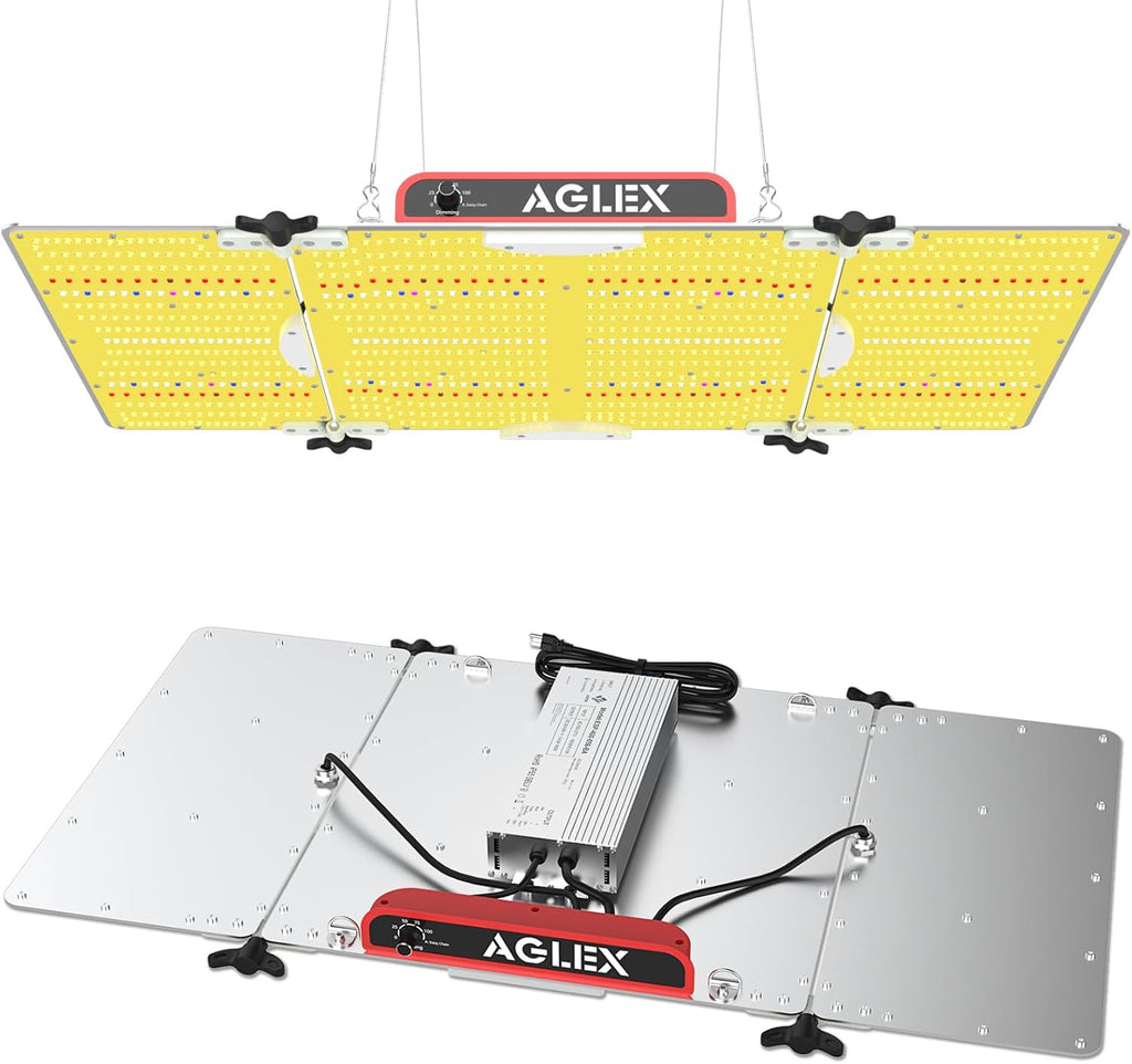AGLEX K4000 LED Grow Light, Grow Light with Daisy Chain & Dimmable, Full Spectrum Plant Grow Lights for Hydroponic Indoor Plants Seeding Veg Flower Growing Lamps 5X6 FT Grow Tent
