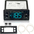 ERC112D Temperature Controller Kit, New BEV Air 00C30-123D-03 Temperature Controller with Dual NTC Sensor Probes, Compatible with Beverage Air Refrigerators