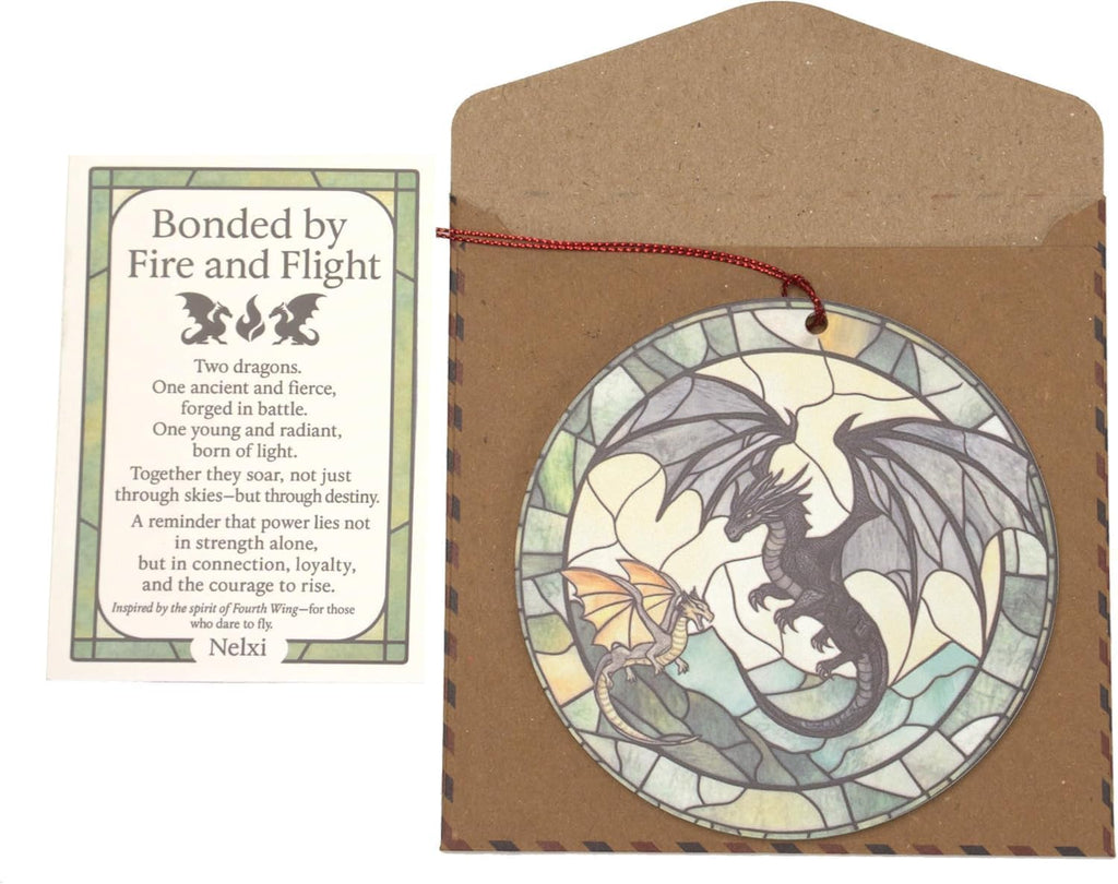 Dragon Ornament, Fantasy Acrylic Round Ornament with Two Dragons, Gothic Home Decoration, Mythical Creature Christmas Ornament 2025, Unique Gift for Dragon Lovers, Fantasy Decor for Men and Women