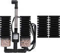 AQUANEAT Aquarium Electric Sponge Filter for Fish Tank, with Pump, with 2 Extra Sponges, Large up to 55Gal