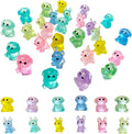 60 Pieces Resin Mini Dogs Luminous Mini Animals 6 Colors Tiny Animals for Crafts Dollhouse Fairy Garden Micro Moss Landscape Aquarium Potted Plant Decor