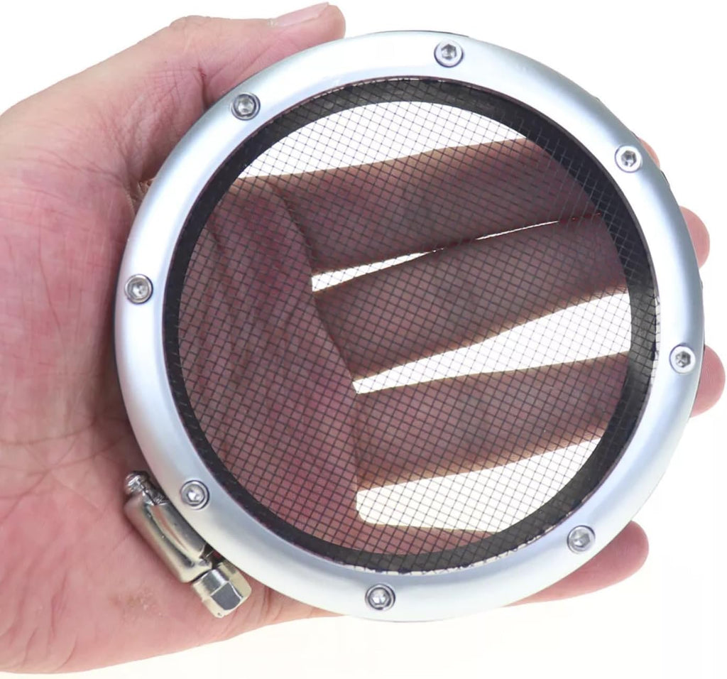 Turbo Air Filter Guard Street Version Grill fits 4" Inlet BLACK 3 in or 4 inch (Black, 3" Turbo Inlet)