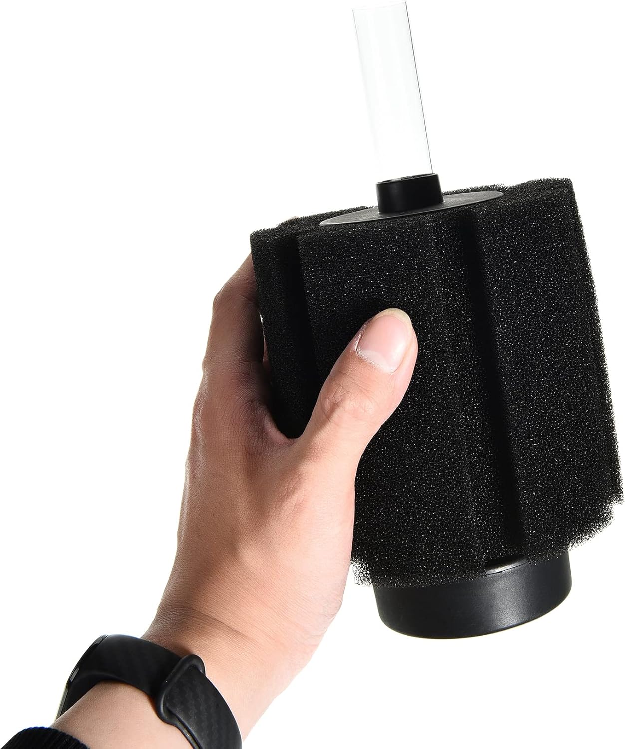 ALEGI Aquarium Bio Sponge Filter with Ceramic Media for Clear and Quiet Aquariums for Betta Fry Shrimp Tiny Fish Tank (40-75 Gallon 4 Pack)
