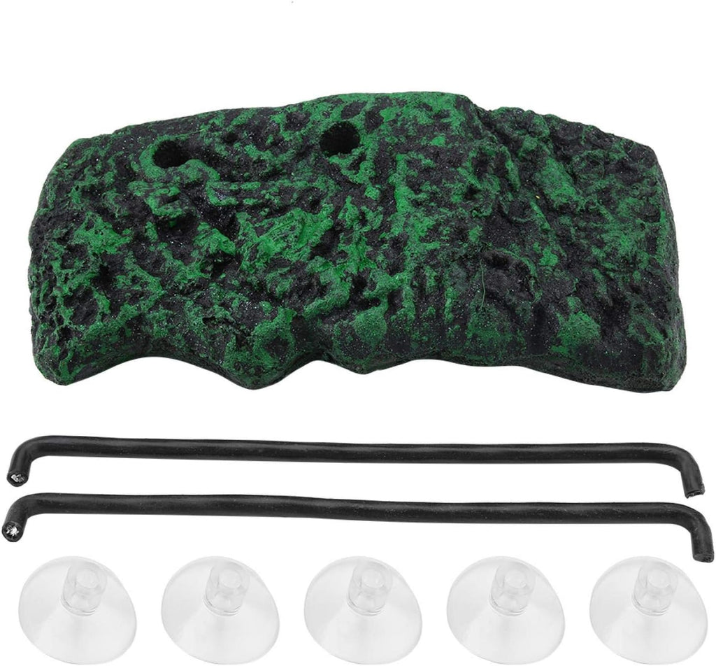 Turtle Basking Automatic Floating Turtle Pier Terrapin Dock Frogs Reptile Ramp Terrarium Ornament with Suction Cup for Semi Aquatic Animals(S)