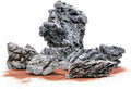 SubstrateSource Natural Aquarium Stones - Soft Grey to Bluish-Grey w/Subtle White Veins - Iwagumi Aquascaping Rocks, Freshwater Tanks, Betta Fish Tank, Shrimp, Cichlids - Boutique Seiryu, 30 LB