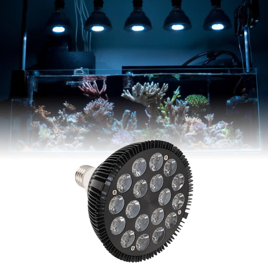 LED Aquarium Lights, Full Spectrum Aquatics Plants Grow Lamp, Lamp Refugium Light for Corals Marine Algaes Turtles Habitats