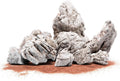 SubstrateSource Natural Aquarium Stones - Light Brown with Gray, Dimples & Craters, Decorative Aquascaping Rocks, Epiphytic Plants, Shrimp, Betta Fish Tank & Reptile Enclosure - Elephant Skin, 10 LB