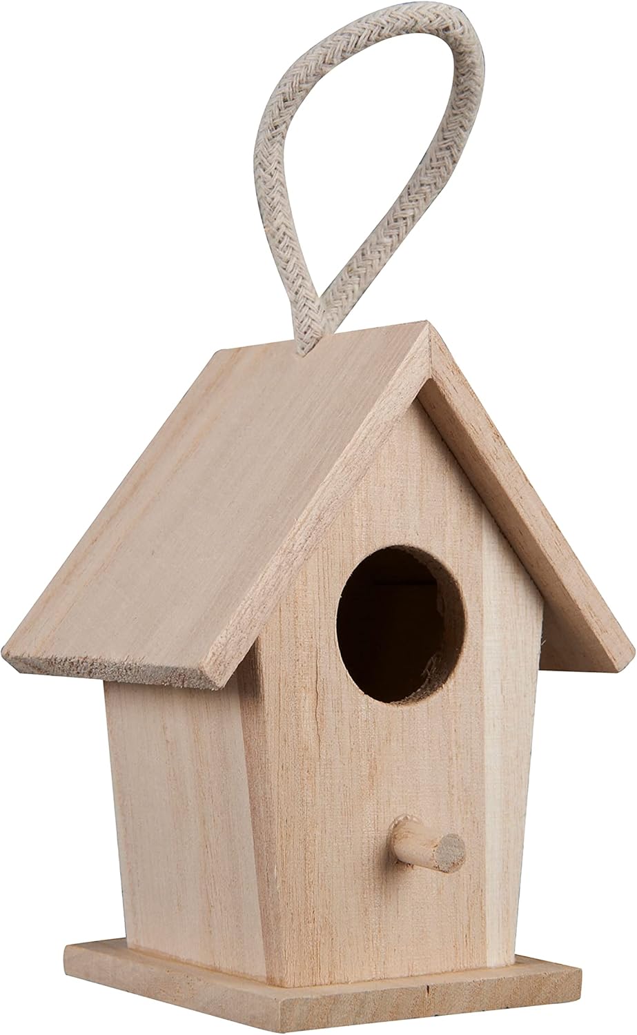 Make Market 4.3" Traditional Birdhouse - Unfinished Hanging Birdhouse Made of 100% Wood, Outdoor Nesting Boxes - Bulk 12 Pack