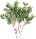 Ling's moment Artificial Plants Eucalyptus Seeds Branches,6Pcs 12" Tall Fake Greenery Filler w/Stems, Realistic Texture Spray Plant Decor for Wedding Bouquets/Table Centerpieces, Room/Office/Outdoor