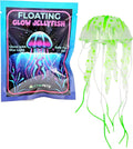 CTWPets Glowing Black Light Jellyfish Aquarium Decoration, Floating Freshwater Decor (Green)