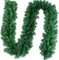 Outroad 9 ft Christmas Garland Soft Greenery Twist Wreath Artificial Ivy Non-Lit Green Garland, for Holiday Season Outdoor Indoor Party Decorations (20 Pack)