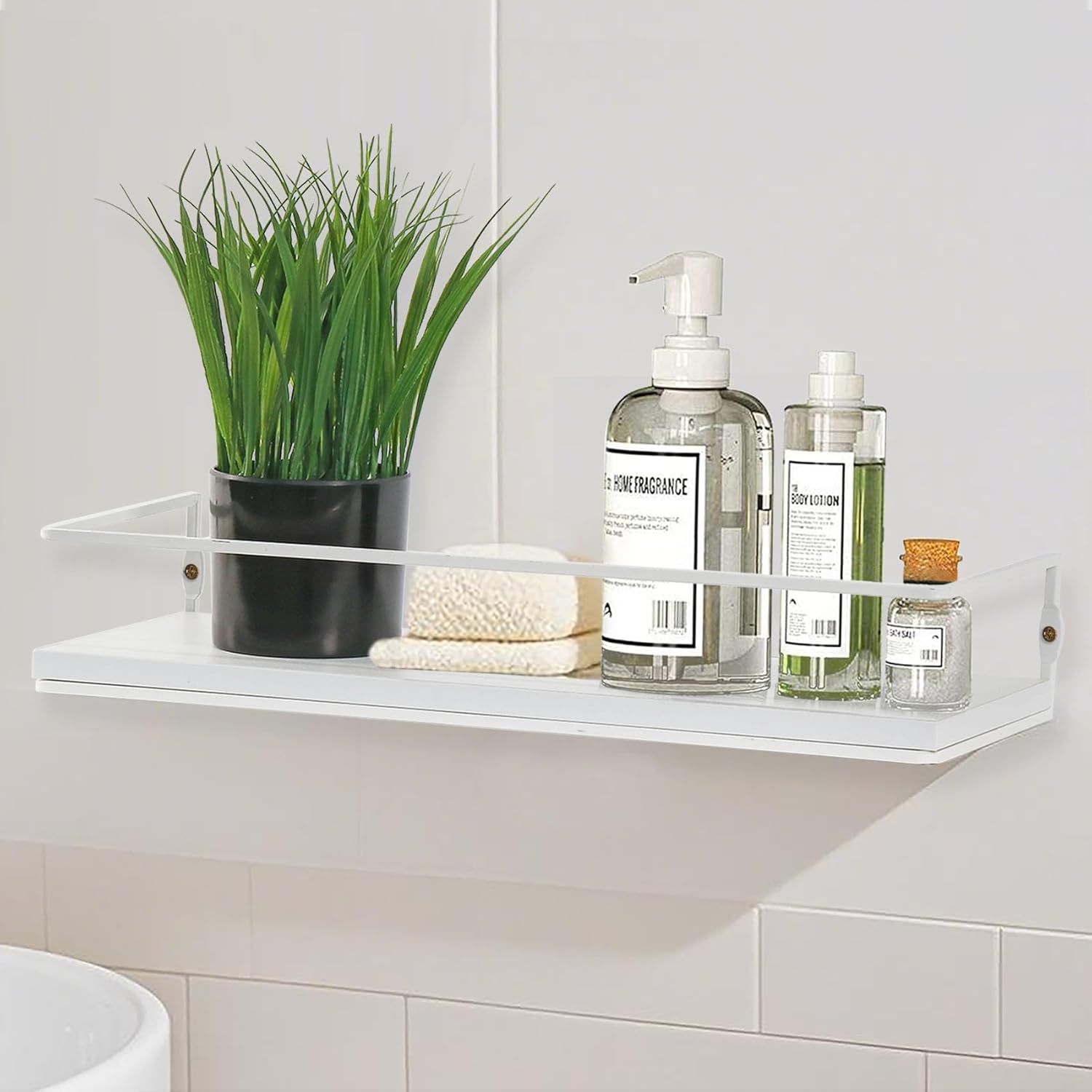 2 Pack Fake Plants Indoors Potted Wheat Grass Faxu Planta for Desk Table Shelf Decor, Artificial Greenery for Bathroom Office Kitchen Living Room Home Decoration