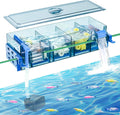 Multi-Stage Hang-On-Back Aquarium Filter for 20-50 Gallon Fish Tanks Waterfall Oxygenation & Ultra-Quiet HOB Filter System with Splash Guard & Dual Mounting(13 Inch)