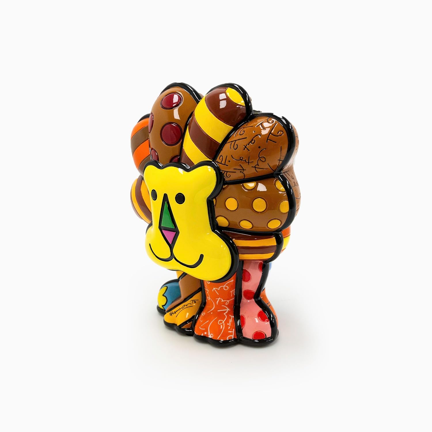 Britto Collectible Figurine - Iconic Art Figurine, Decorative Displays for Modern Home Decor | Designed by Iconic Artist Romero Lion (Multicolor)