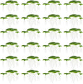 72Pcs Duckweed, Plastic Fake Pond Plants with Leaves & Roots, Floating Aquarium Plants for Indoor, Outdoor Fake Weed Pond Floating Aquarium
