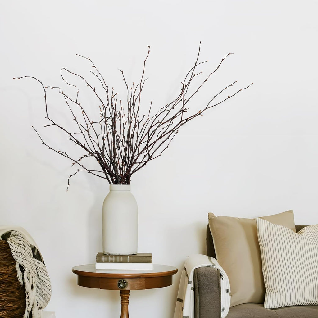 200 Pcs Real Dried Birch Branches, 17 Inch Natural Birch Twigs Tall Birch Tree Sticks for Decorative Vases, Crafts, DIY Floral Arrangements Wreath Wedding Centerpiece Home Decor