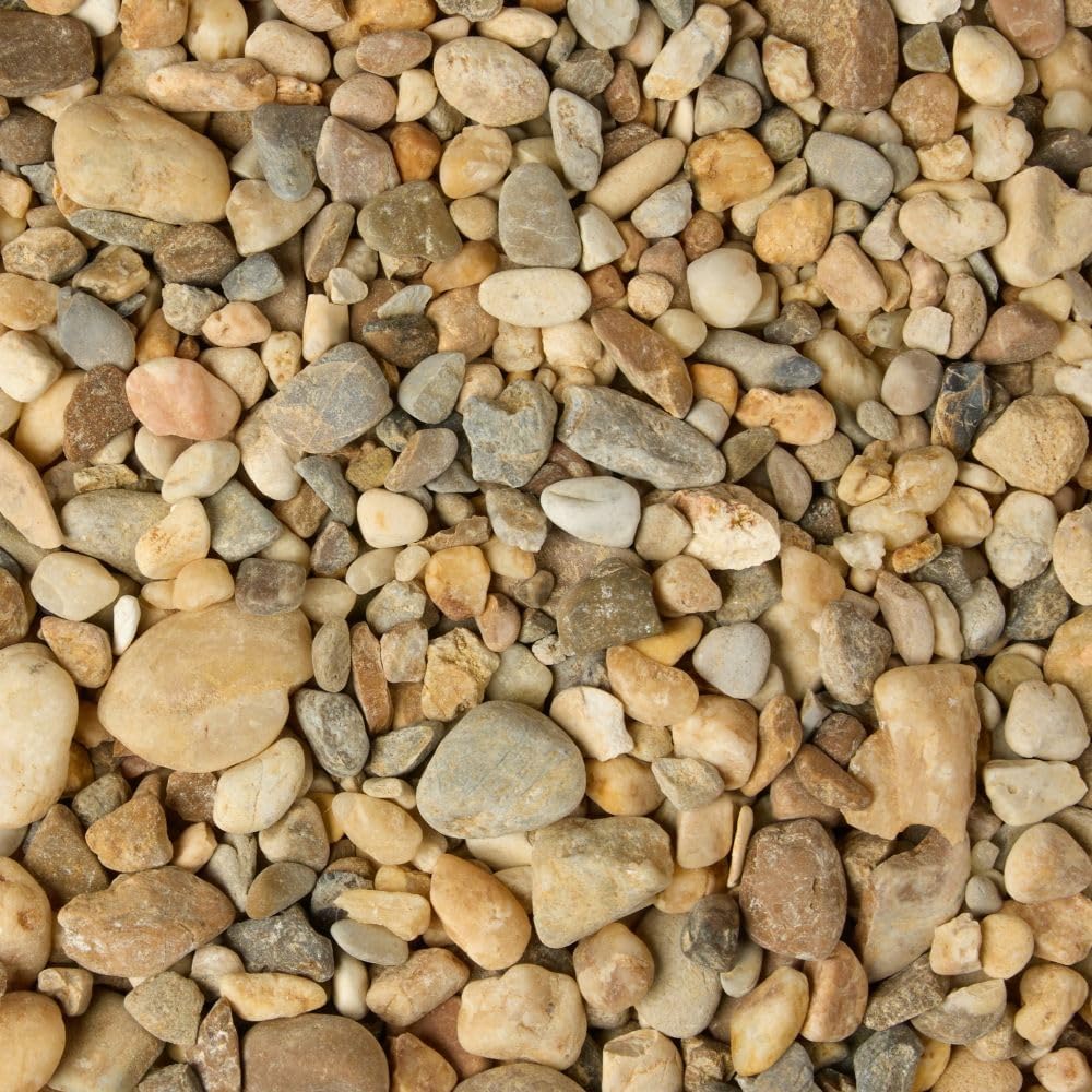 32 oz Jug of Multicolor Cream Pea Gravel, ⅛ - ½ inch Size, for Indoor Outdoor Decor, vase Filler, Candles, Art, Crafts, Aquariums, Fairy Gardens, planters, tablescapes, terrariums