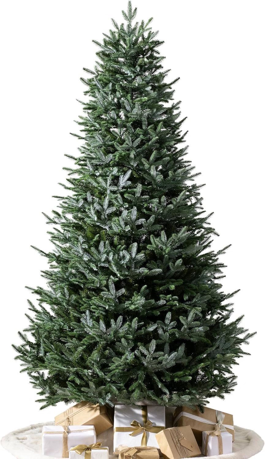 Balsam Hill European Silver Fir - Elegant Artificial Christmas Tree with True Needle Foliage Available Unlit or with LED Clear Lights, Unlit, 8'