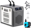 [New Upgrade] Poafamx Aquarium Chiller 42Gal Water Chiller for Fish Tank 1/10 HP Aquarium Cooler with Touch Screen Quiet Refrigeration Compressor Saltwater Freshwater for Fish Axolotl Hydroponic Coral