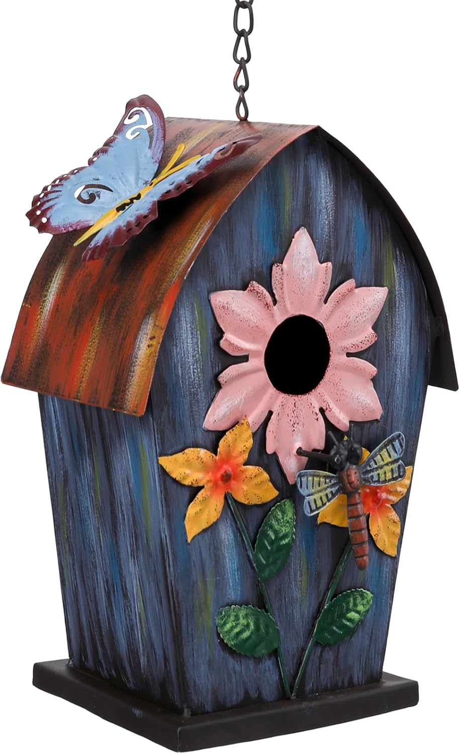 Yinns Metal Bird Houses for Outside Hanging,Wild Bird House Outdoor, Decorative Birdhouse for Home Garden Decor