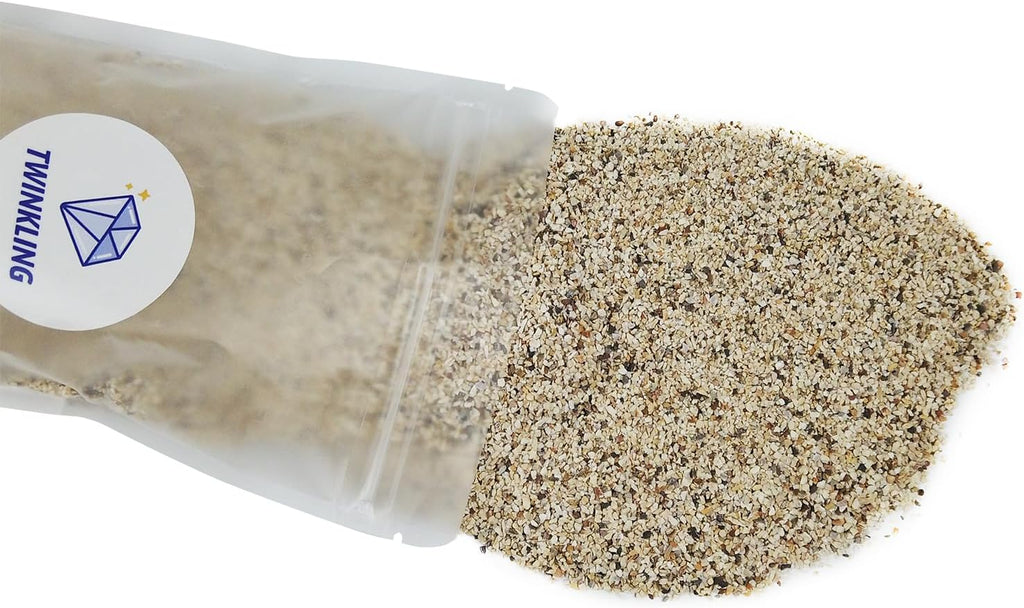 TWINKLING Silica Sand, Aquarium Sand, Horticultural Sand, Vermiculite, Coarse Sand for Plants, Fire Pit, Aquarium, Fish Tank, Resin Art, DIY Craft, Vase Filler, Home Decor, 410g/14.5oz (16-30 Mesh)