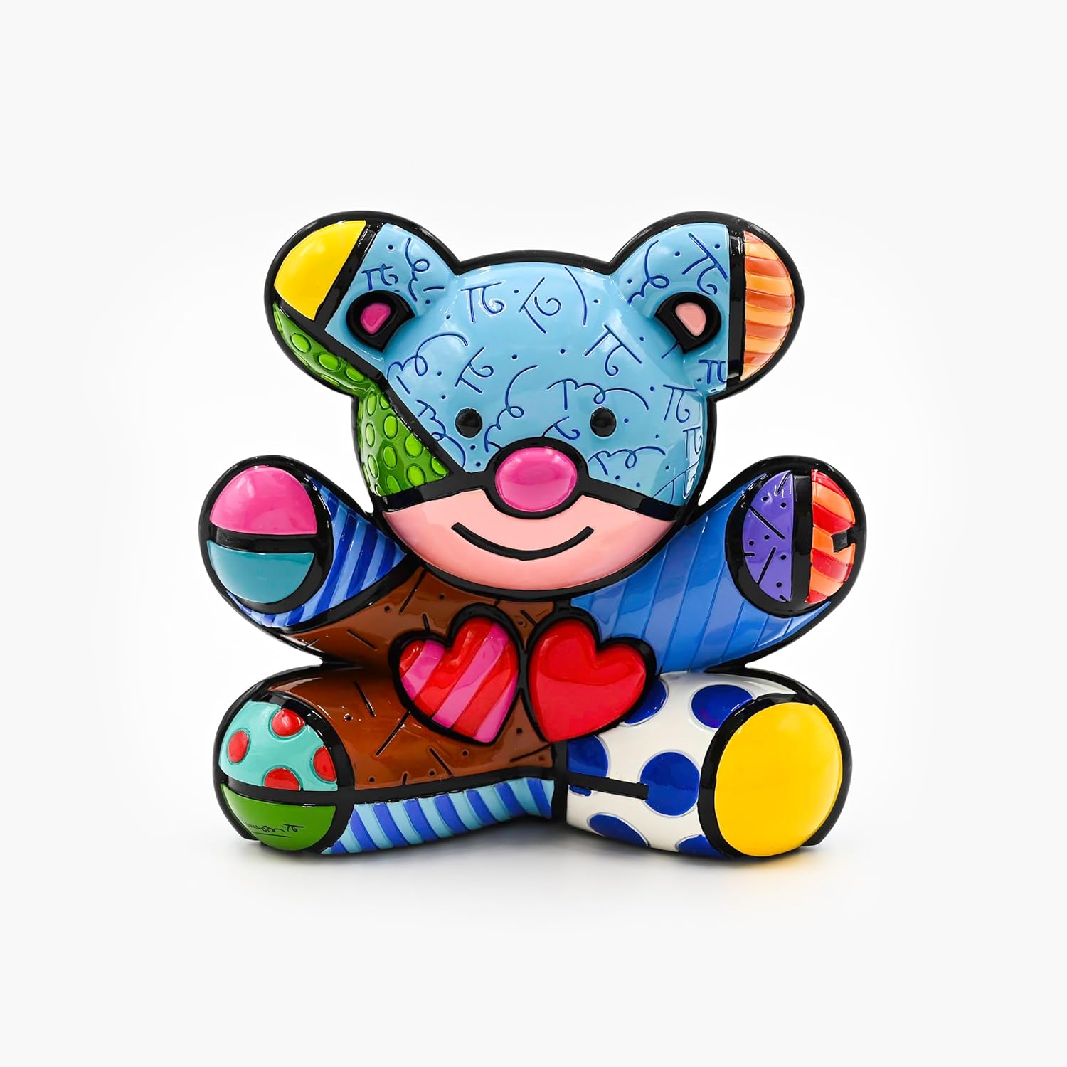 Britto Collectible Figurine - Iconic Art Figurine, Decorative Displays for Modern Home Decor | Designed by Iconic Artist Romero Hope Bear (Multicolor)