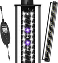 LED UVB Light for Reptiles, 15W 16-Inch Reptile LED Light for Bearded Dragon Lizard Gecko Snake Turtle, Aluminum UVA UVB Lamp Fixture Controller with Dimming and 4 UVI Modes