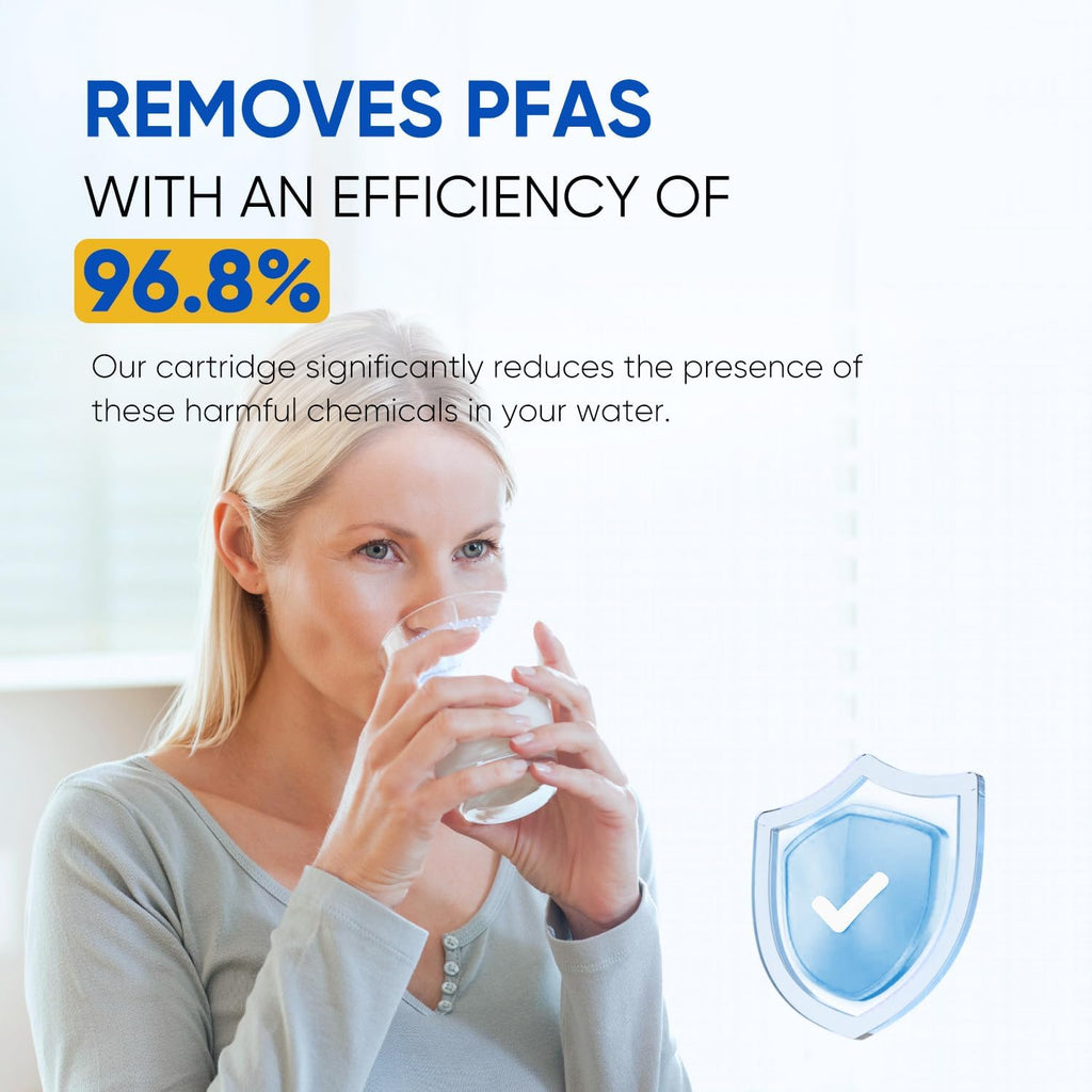 PUREPLUS NSF/ANSI 401, 53, 42 & NSF P473 Certified Replacement for LG LT500P, ADQ72910901, GEN11042FR-08, Kenmore 9890, 469890, HDX FML-1, ADQ72910907 Refrigerator Water Filter, 1Pack